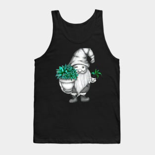 Plant Gnome drawing Tank Top